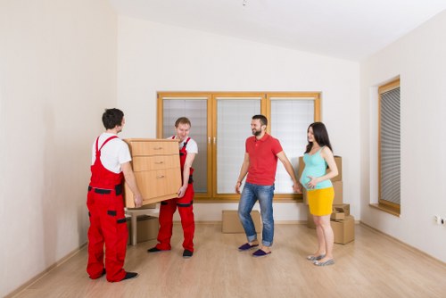 Unpacking boxes in a new Crystal Palace property