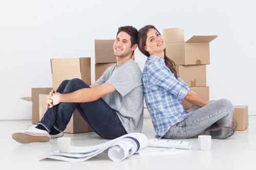 Professional movers handling apartment access in Crystal Palace