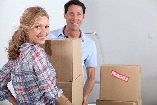 Careful loading of furniture and boxes for a Crystal Palace home removal