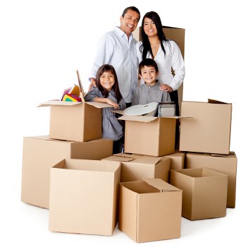 Packed household items ready for removals in Crystal Palace
